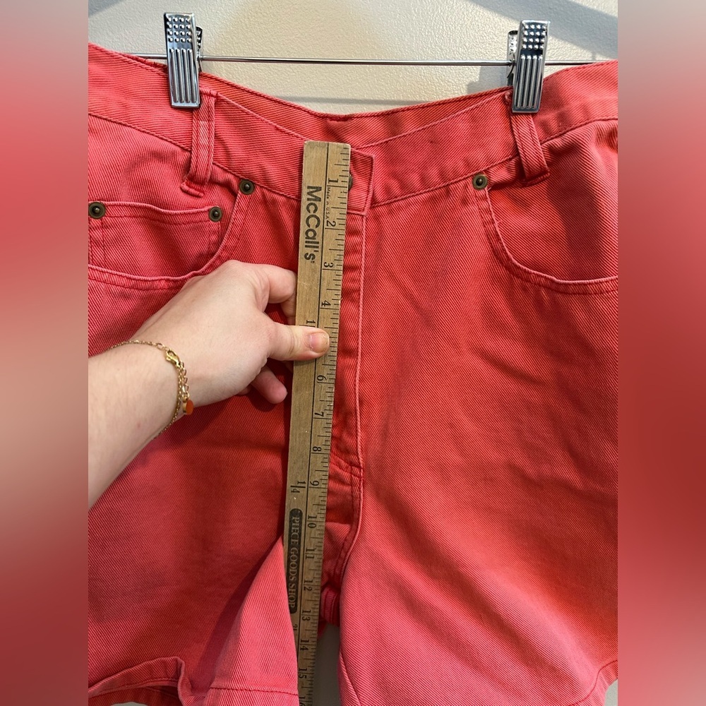 Red Rover Pink High Rise Mom Shorts 90’s Size 8 - Picture 7 of 9